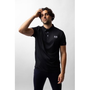 Functioneel poloshirt B Vertigo Flynn heren Donker antracietgrijs