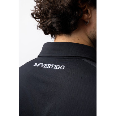 Functioneel poloshirt B Vertigo Flynn heren Donker antracietgrijs