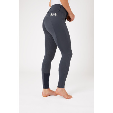 Paardrijbroek met volledige zit Meghan B Vertigo hoge taille dames Donker marineblauw Paardrijbroek met volledige zit Meghan B Vertigo hoge taille dames Donker marineblauw