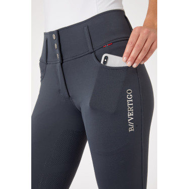 Paardrijbroek met volledige zit Meghan B Vertigo hoge taille dames Donker marineblauw Paardrijbroek met volledige zit Meghan B Vertigo hoge taille dames Donker marineblauw