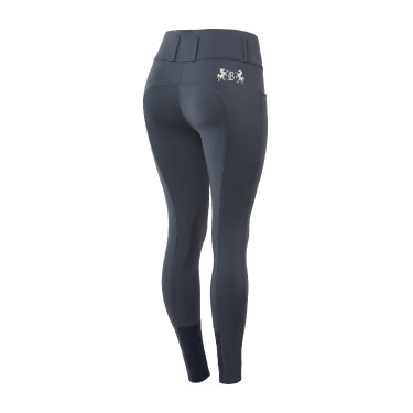 Paardrijbroek met volledige zit Meghan B Vertigo hoge taille dames Donker marineblauw Paardrijbroek met volledige zit Meghan B Vertigo hoge taille dames Donker marineblauw