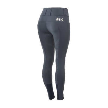 Paardrijbroek met volledige zit Meghan B Vertigo hoge taille dames Donker marineblauw Paardrijbroek met volledige zit Meghan B Vertigo hoge taille dames Donker marineblauw