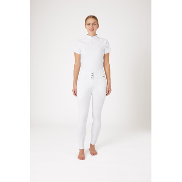 Paardrijbroek met volledige zit Meghan B Vertigo hoge taille dames Wit