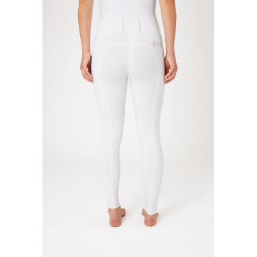 Paardrijbroek met volledige zit Meghan B Vertigo hoge taille dames Wit