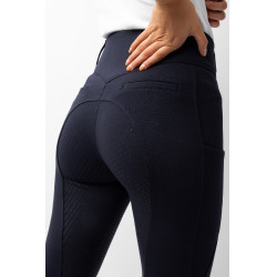 Broek met volledige grip voor alle seizoenen Horze Mira Donker marineblauw