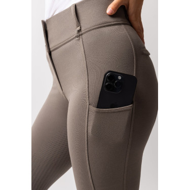 Broek met volledige grip voor alle seizoenen Horze Mira Morieljebruin