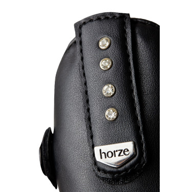 Mini-chaps Horze Portland kind met riempje Zwart