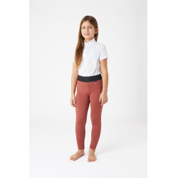 Paardrijlegging silicone Horze Leighton Junior met full grip en warme voering Rood roan