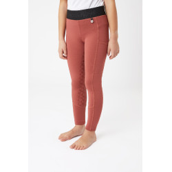 Paardrijlegging silicone Horze Leighton Junior met full grip en warme voering Rood roan