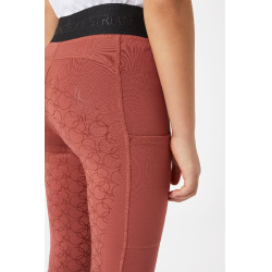 Paardrijlegging silicone Horze Leighton Junior met full grip en warme voering Rood roan