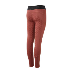 Paardrijlegging silicone Horze Leighton Junior met full grip en warme voering Rood roan
