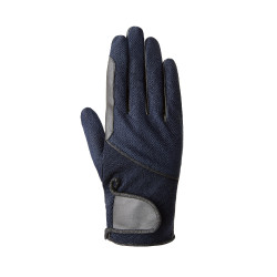 Zomerrijhandschoenen Horze Leni dames Donker marineblauw