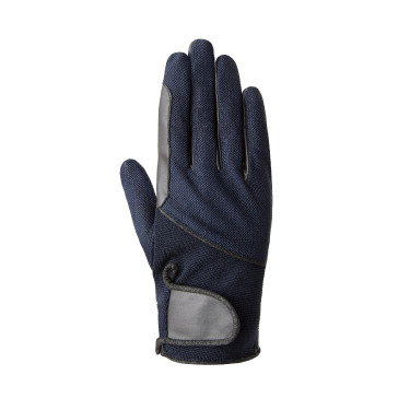 Zomerrijhandschoenen Horze Leni dames Donker marineblauw