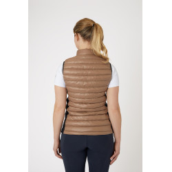 Ultra-lichte mouwloze paardrijbodywarmer B Vertigo Sia dames Gemberkoekje Beige Ultra-lichte mouwloze paardrijbodywarmer B Vertigo Sia dames Gemberkoekje Beige