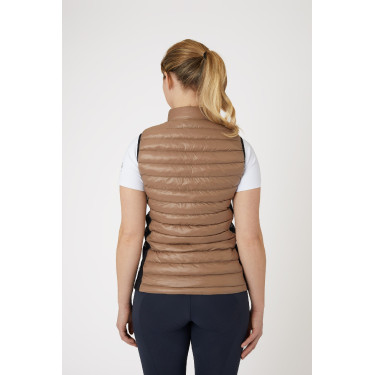 Ultra-lichte mouwloze paardrijbodywarmer B Vertigo Sia dames Gemberkoekje Beige Ultra-lichte mouwloze paardrijbodywarmer B Vertigo Sia dames Gemberkoekje Beige