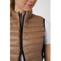 Ultra-lichte mouwloze paardrijbodywarmer B Vertigo Sia dames Gemberkoekje Beige Ultra-lichte mouwloze paardrijbodywarmer B Vertigo Sia dames Gemberkoekje Beige