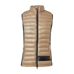 Ultra-lichte mouwloze paardrijbodywarmer B Vertigo Sia dames Gemberkoekje Beige Ultra-lichte mouwloze paardrijbodywarmer B Vertigo Sia dames Gemberkoekje Beige