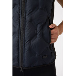 Mouwloos paardrijdvest Horze Shelly dames Donker marineblauw