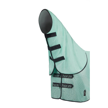 Vliegendeken Horze Paso Fino met afneembare hals en UV-bescherming Groene beek Vliegendeken Horze Paso Fino met afneembare hals en UV-bescherming Groene beek
