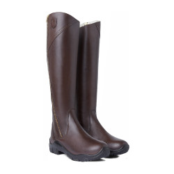 Leren gevoerde laarzen Horze Aspen dames Donkerbruin Leren gevoerde laarzen Horze Aspen dames Donkerbruin