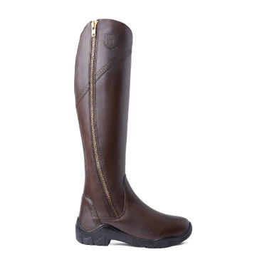 Leren gevoerde laarzen Horze Aspen dames Donkerbruin Leren gevoerde laarzen Horze Aspen dames Donkerbruin
