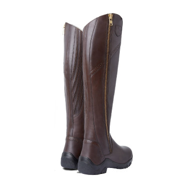 Leren gevoerde laarzen Horze Aspen dames Donkerbruin Leren gevoerde laarzen Horze Aspen dames Donkerbruin