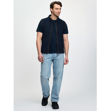 LeMieux mouwloze fleece voor heren Marine Marineblauw LeMieux mouwloze fleece voor heren Marine Marineblauw
