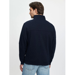 LeMieux herensweater met ritskraag Marine Marineblauw