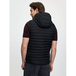 LeMieux heren bodywarmer zonder mouwen met capuchon Zwart LeMieux heren bodywarmer zonder mouwen met capuchon Zwart