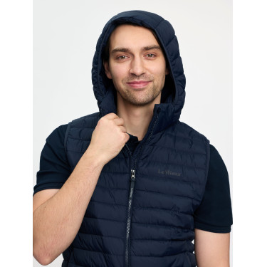 LeMieux heren bodywarmer zonder mouwen met capuchon Marine Marineblauw LeMieux heren bodywarmer zonder mouwen met capuchon Marine Marineblauw