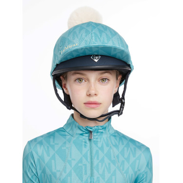 LeMieux Toque Clea – Rijkap voor rijhelm met pompon