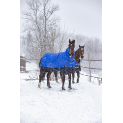 Equithème Tyrex 1200D Aisance High Neck deken Blauw / zwart
