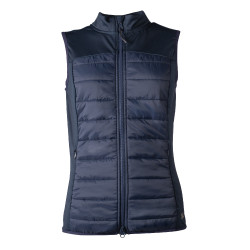 Mouwloos HKM-vest in jersey/nylon Basel II Style dames Diepblauw Mouwloos HKM-vest in jersey/nylon Basel II Style dames Diepblauw