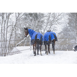 Equithème Tyrex 1200D Aisance High Neck deken Blauw / zwart