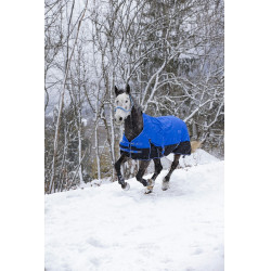Equithème Tyrex 1200D Aisance High Neck deken Blauw / zwart