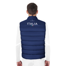 Heren bodywarmer paardrijden Equestro x FISE slim fit