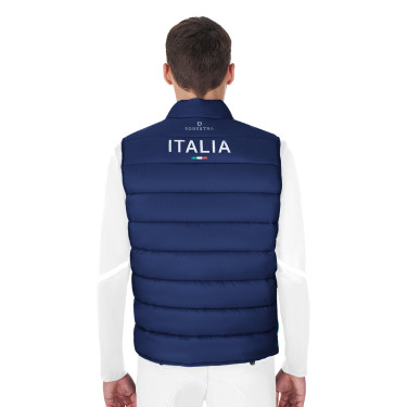 Heren bodywarmer paardrijden Equestro x FISE slim fit