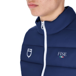 Heren bodywarmer paardrijden Equestro x FISE slim fit