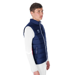 Heren bodywarmer paardrijden Equestro x FISE slim fit