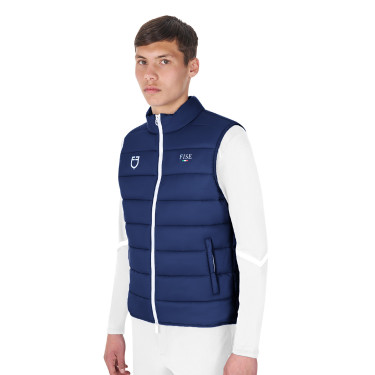 Heren bodywarmer paardrijden Equestro x FISE slim fit