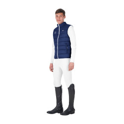 Heren bodywarmer paardrijden Equestro x FISE slim fit