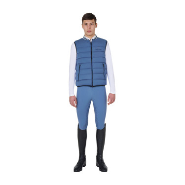 Heren bodywarmer Equestro in nylon Beringzee Blauw