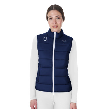 Dames bodywarmer Equestro x FISE slim fit Marineblazer Marineblauw Dames bodywarmer Equestro x FISE slim fit Marineblazer Marineblauw