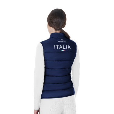 Dames bodywarmer Equestro x FISE slim fit Marineblazer Marineblauw Dames bodywarmer Equestro x FISE slim fit Marineblazer Marineblauw