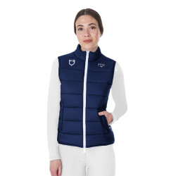 Dames bodywarmer Equestro x FISE slim fit Marineblazer Marineblauw Dames bodywarmer Equestro x FISE slim fit Marineblazer Marineblauw