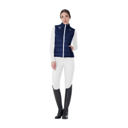 Dames bodywarmer Equestro x FISE slim fit Marineblazer Marineblauw Dames bodywarmer Equestro x FISE slim fit Marineblazer Marineblauw