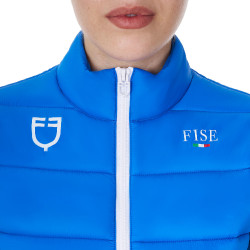 Dames bodywarmer Equestro x FISE slim fit Blauw van Savoye Dames bodywarmer Equestro x FISE slim fit Blauw van Savoye