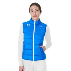 Dames bodywarmer Equestro x FISE slim fit Blauw van Savoye Dames bodywarmer Equestro x FISE slim fit Blauw van Savoye