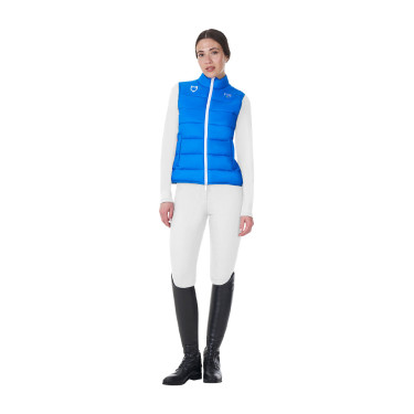 Dames bodywarmer Equestro x FISE slim fit Blauw van Savoye Dames bodywarmer Equestro x FISE slim fit Blauw van Savoye