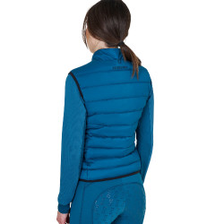 Dames bodywarmer Equestro in nylon Koraalblauw Dames bodywarmer Equestro in nylon Koraalblauw